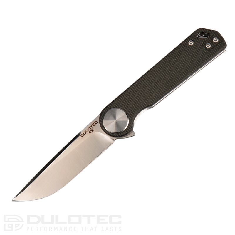 Cuțit pliant Dulotec K256-BK – mâner din Micarta și oțel pentru unelte D2 » Lanternaputernica.RO