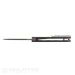 Cuțit pliant Dulotec K256-BK – mâner din Micarta și oțel pentru unelte D2 » Lanternaputernica.RO