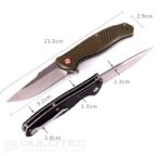Cuțit pliant Dulotec K222 – Negru, oțel inoxidabil 8Cr14Mov » Lanternaputernica.RO
