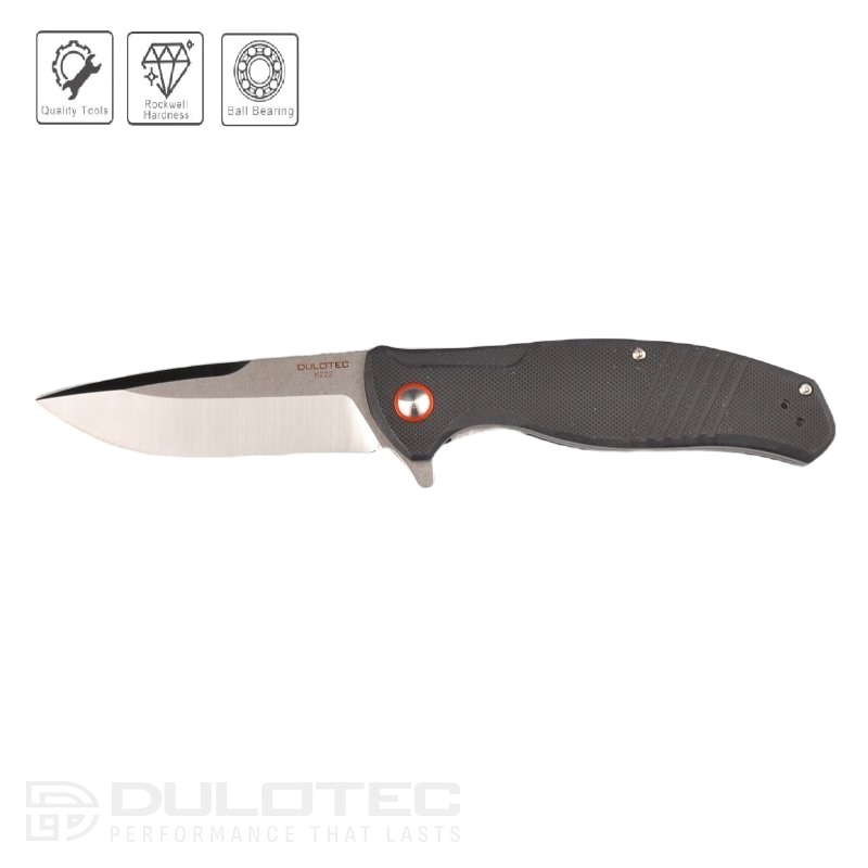 Cuțit pliant Dulotec K222 – Negru, oțel inoxidabil 8Cr14Mov » Lanternaputernica.RO