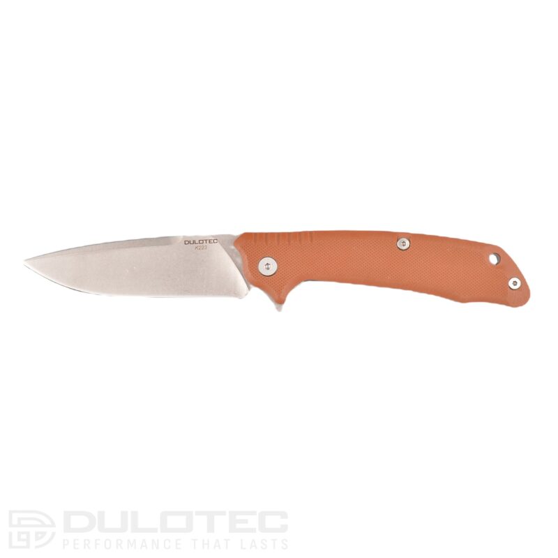 Cuțit pliant Dulotec K223 – maro, oțel inoxidabil 5Cr14Mov » Lanternaputernica.RO
