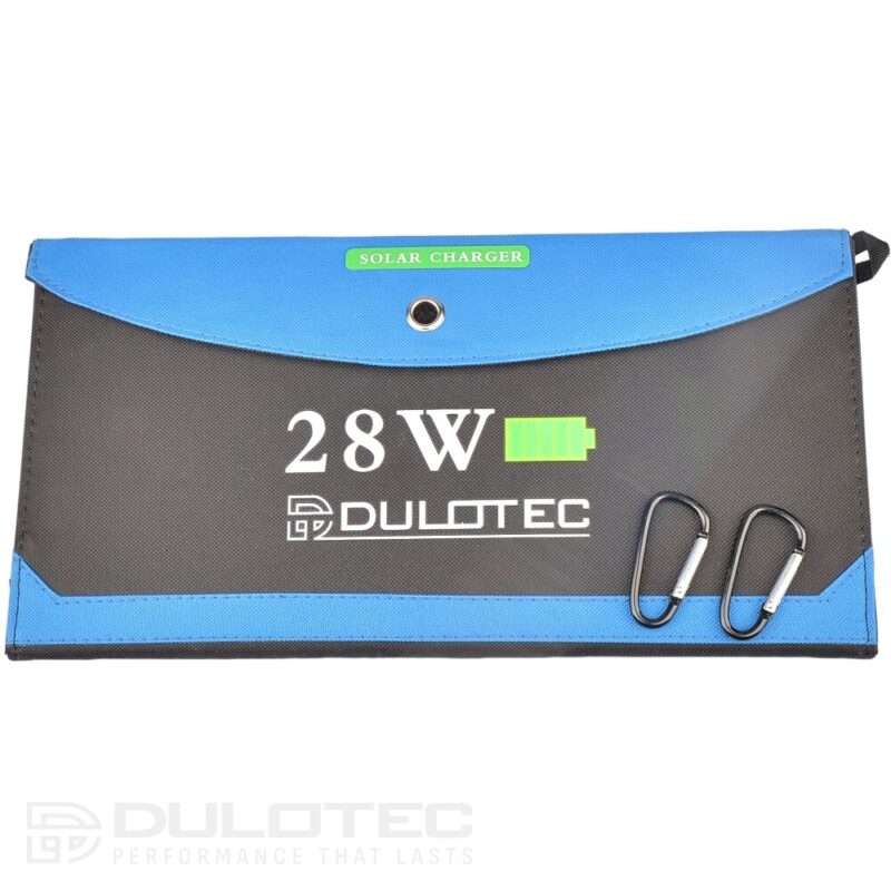Încărcător solar portabil Dulotec SC2 28W » Lanternaputernica.RO