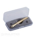 Fisher Space Pen din alamă brută cu efect antimicrobian, model Bullet - 400-RAW, cu cutie cadou » Lanternaputernica.RO