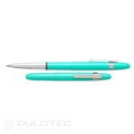 Pix cu bilă Fisher Space Pen Antimicrobial Raw Brass Cap-O-Matic, cu capsa cromată, modelul M4RAW, într-o cutie cadou » Lanternaputernica.RO