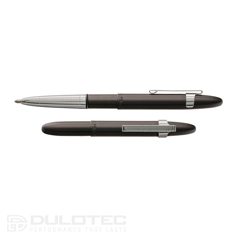 Fisher Space Pen, model „Bullet”, negru mat, cu mâner cromat 400BC-CL » Lanternaputernica.RO