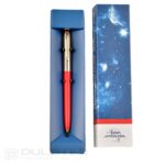 Pix Fisher Space Pen Cap-O-Matic cu capac din alamă și corp roșu, modelul 775G-R, într-o cutie cadou » Lanternaputernica.RO