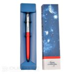 Pix Fisher Space Pen Cap-O-Matic, capac cromat, corp roșu, model 775-R, într-o cutie cadou » Lanternaputernica.RO