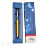 Pix Fisher Space Pen Cap-O-Matic, capac cromat, corp galben, model 775-Y, într-o cutie cadou » Lanternaputernica.RO