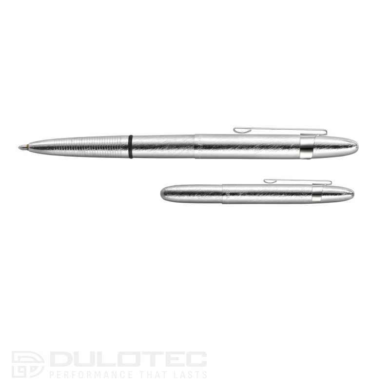 Pix Fisher Space Pen „Bullet” 400BRCCL, crom mat, cu agrafă, în cutie cadou » Lanternaputernica.RO