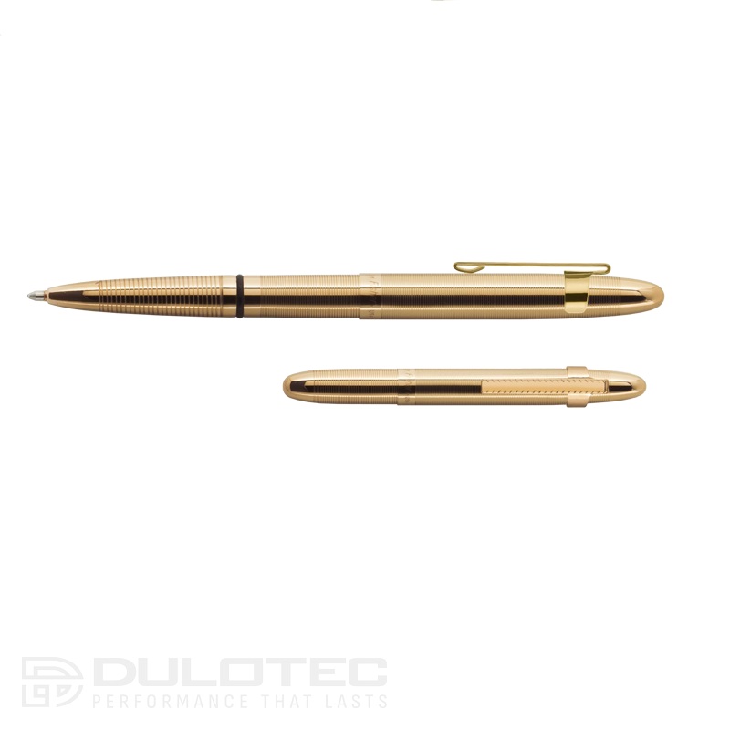 Pix cu bilă Fisher Space Pen „Bullet 400GGCL” din alamă lăcuită » Lanternaputernica.RO