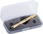 Pix cu bilă Fisher Space Pen „Bullet 400GGCL” din alamă lăcuită » Lanternaputernica.RO