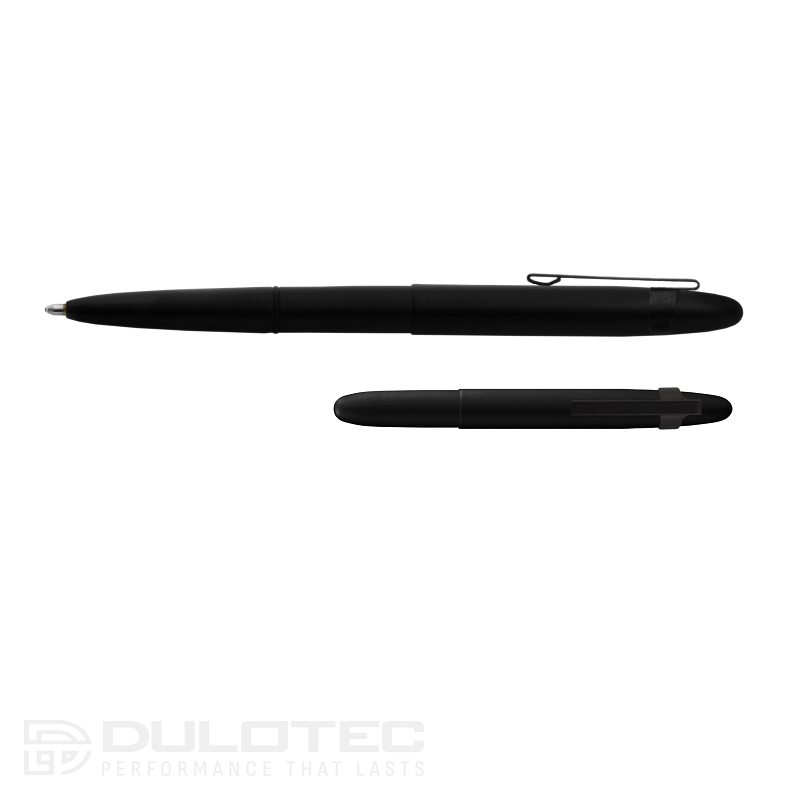 Pix Fisher Space Pen de culoare negru mat, model 400BCL, cu agrafă, într-o cutie cadou » Lanternaputernica.RO