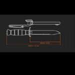 Cuțit de luptă Glock FM81 cu lamă de ferăstrău » Lanternaputernica.RO