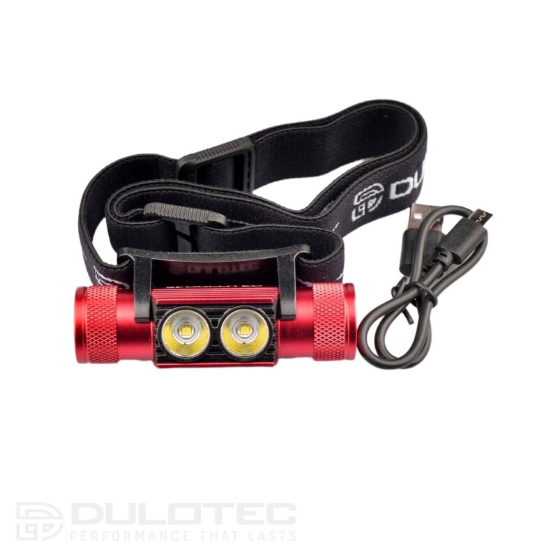 Far puternic Dulotec H1 + baterie de 3000 mAh, lumină albă » Lanternaputernica.RO