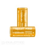 Baterie Vapcell P1835A 18650, 3500 mAh, 10 A, cu sistem de protecție și încărcare prin micro USB » Lanternaputernica.RO
