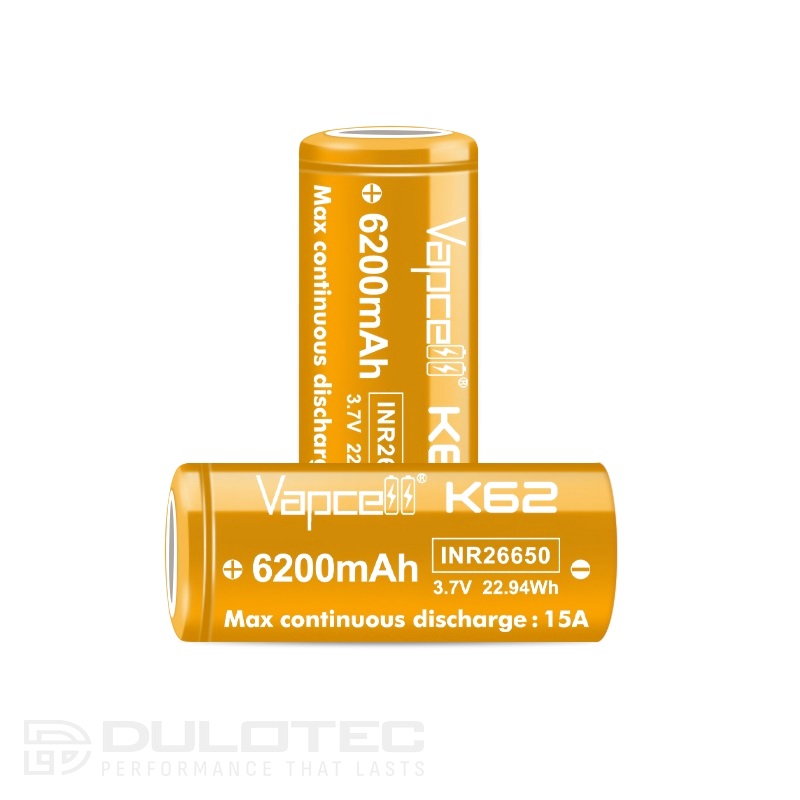Baterie Vapcell 26650 K62 6200 mAh 15 A » Lanternaputernica.RO