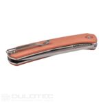 Cuțit pliant Dulotec K211 – maro, oțel inoxidabil 8Cr13Mov » Lanternaputernica.RO