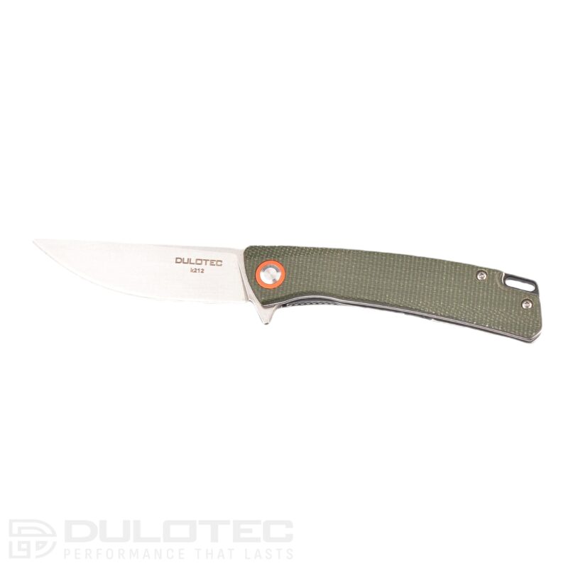Cuțit pliabil Dulotec K212 – verde, din oțel inoxidabil 8Cr13 » Lanternaputernica.RO