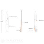 Cuțit pliant Ruike P848-B  - G10 negru, oțel inoxidabil 14C28N » Lanternaputernica.RO
