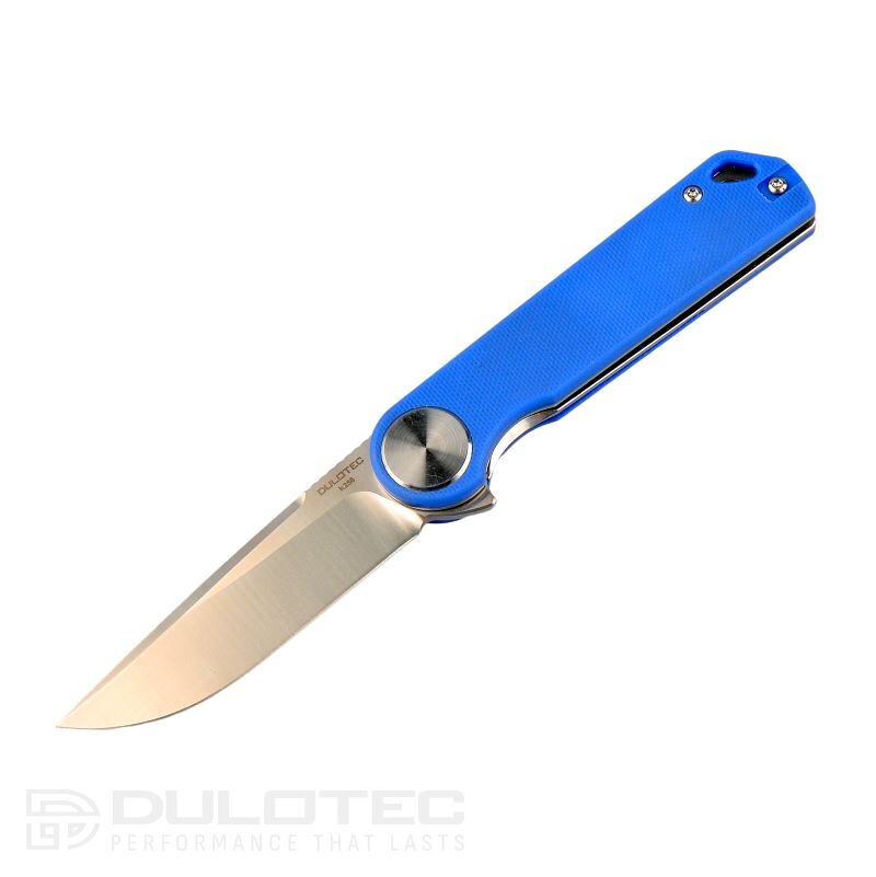 Cuțit pliant Dulotec K256-BL – mâner din G10 și lamă din oțel pentru unelte D2 » Lanternaputernica.RO
