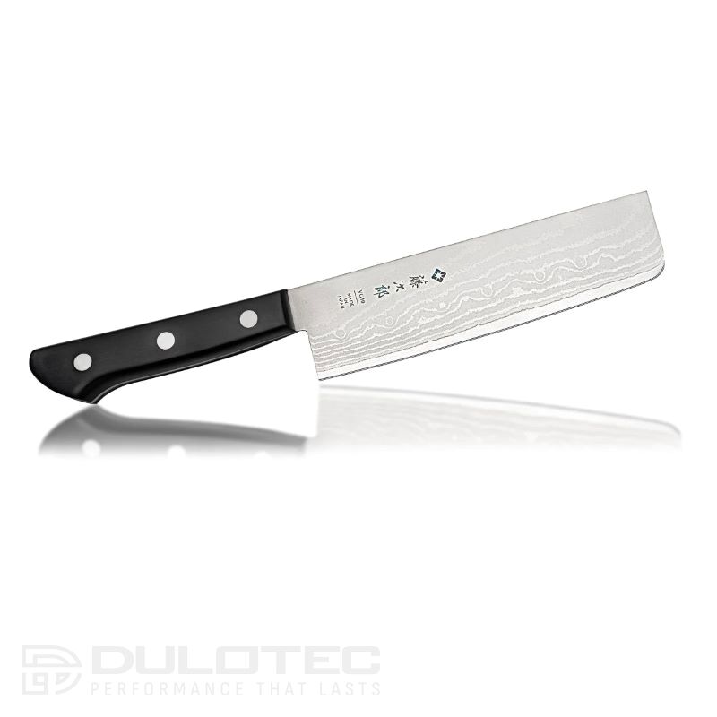 Cuțit Tojiro DP Damascus Nakiri 165 mm F-330 – VG10 – laminat cu 37 de straturi » Lanternaputernica.RO
