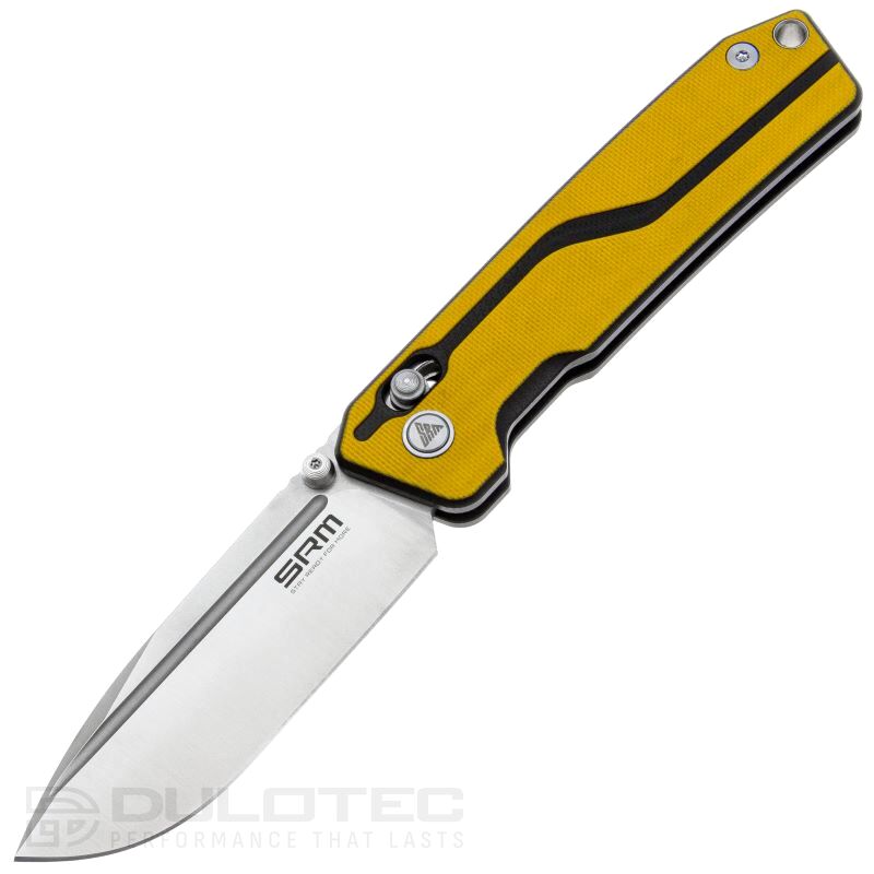 Cuțit pliant SRM 7228L-GW – mâner din G10 și oțel 10Cr15MoV » Lanternaputernica.RO