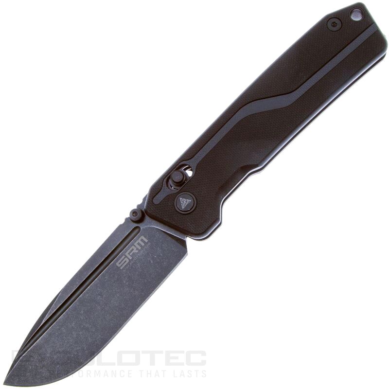 Cuțit pliant SRM 7228L-GB – mâner din G10 și oțel 10Cr15MoV » Lanternaputernica.RO