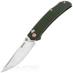 Cuțit pliant SRM 411L-MG – mâner din Micarta și oțel 14C28N » Lanternaputernica.RO