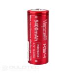 Baterie Vapcell K54 26650 de 5400 mAh, 15 A, cu polul pozitiv proeminent » Lanternaputernica.RO