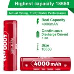Baterie Vapcell 18650 N40 4000 mAh 10 A » Lanternaputernica.RO