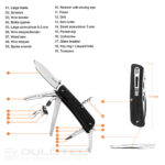 Instrument multifuncțional Ruike LD42-B cu cuțit » Lanternaputernica.RO