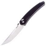 Cuțit pliant SRM 411L-MG – mâner din Micarta și oțel 14C28N » Lanternaputernica.RO