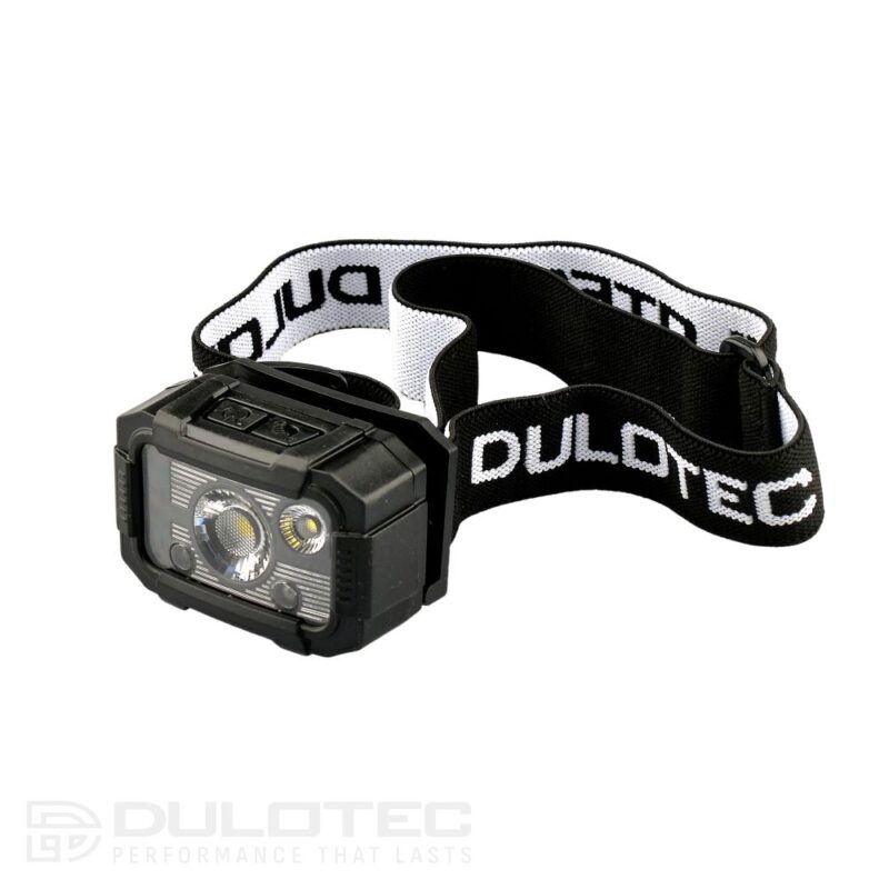 Lanterna frontală Dulotec BH3R – Negru, cu baterie încorporată de 1500 mAh și comenzi tactile » Lanternaputernica.RO