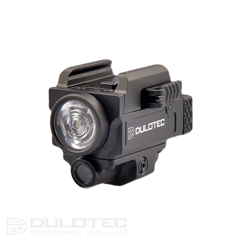 Lanternă pentru pistol Dulotec G3 – Montată sub țeavă, cu indicator laser verde » Lanternaputernica.RO