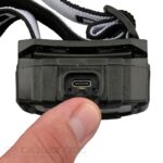 Lanterna frontală Dulotec BH3R – Negru, cu baterie încorporată de 1500 mAh și comenzi tactile » Lanternaputernica.RO
