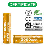Baterie Vapcell 18650 U30 de 3000 mAh, 30 A, cu capacitate de descărcare extrem de ridicată » Lanternaputernica.RO