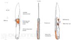 Cuțit pliant Ruike P875-SZ, oțel inoxidabil 14C28N » Lanternaputernica.RO