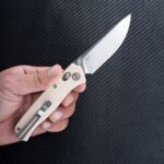 Cuțit pliant SRM 255L-GT – mâner din G10 și oțel 10Cr15MoV » Lanternaputernica.RO