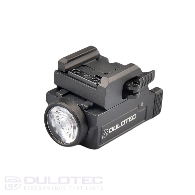 Lanterna pentru pistol Dulotec G2 – montată sub țeavă, cu suport reglabil » Lanternaputernica.RO