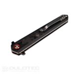 Cuțit pliant Dulotec K254-CF – mâner din G10 cu acoperire din carbon și lamă din oțel inoxidabil 8Cr » Lanternaputernica.RO
