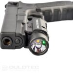 Lanternă pentru pistol Dulotec G5 Pro – Montată sub țeavă, cu indicator laser verde » Lanternaputernica.RO