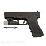 Lanterna pentru pistol Dulotec G2 – montată sub țeavă, cu suport reglabil » Lanternaputernica.RO