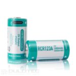 Baterie Keeppower RCR123A de 1000 mAh cu protecție și încărcare USB-C » Lanternaputernica.RO