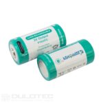 Baterie Keeppower RCR123A de 1000 mAh cu protecție și încărcare USB-C » Lanternaputernica.RO
