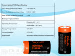 Baterie Vapcell 16340 P1609A 950 mAh 3 A » Lanternaputernica.RO