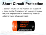 Baterie Vapcell 16340 P1609A 950 mAh 3 A » Lanternaputernica.RO