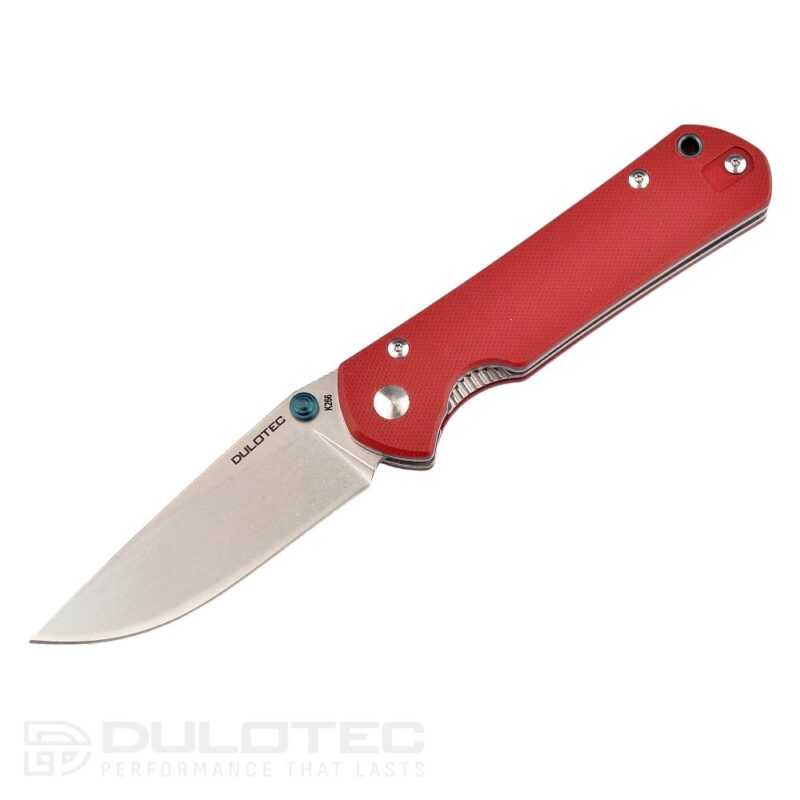 Cuțit pliant Dulotec K266 – Mâner RD din G10 și oțel D2 » Lanternaputernica.RO