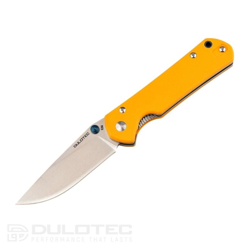 Cuțit pliant Dulotec K266 – mâner YL din G10 și oțel D2 » Lanternaputernica.RO