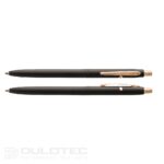 Fisher Space Pen – Stilou Shuttle Space Pen negru mat cu detalii aurii – CH4B » Lanternaputernica.RO