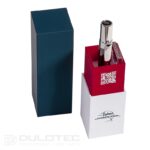 Fisher Space Pen din nitrură de titan neagră și crom, model Infinium Space Pen, vârf mediu, cerneală albastră - INFBTN-1 » Lanternaputernica.RO